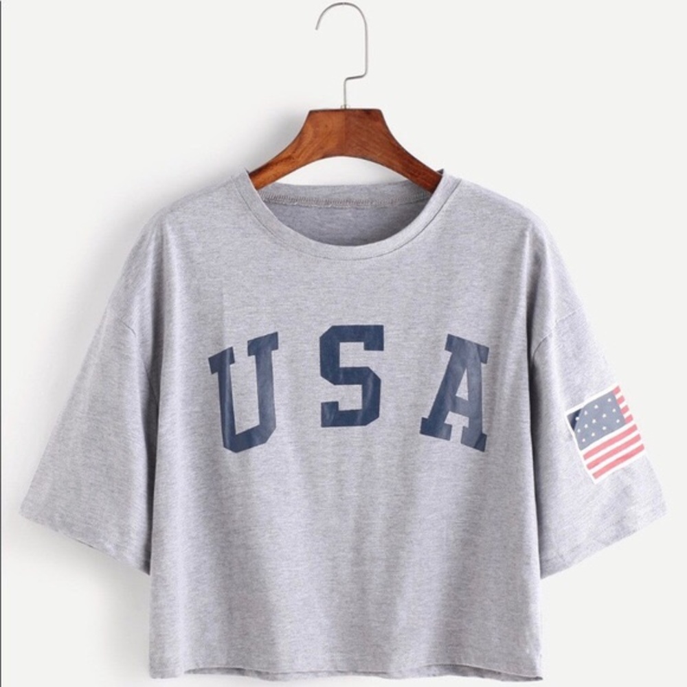 USA Crop Top